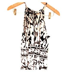 Pink & black hibiscus keyhole maxi dress size 14 p